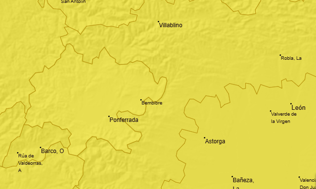 Aviso amarillo por viento durante este 23 de octubre