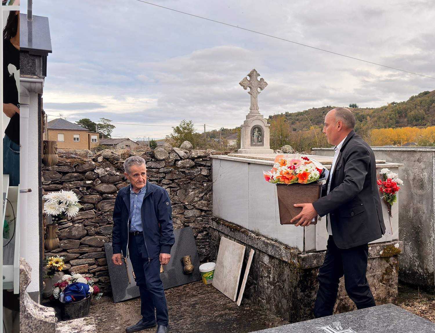 Los restos del berciano Jesús Guerrero, asesinado por las tropas franquistas en 1938, ya descansan en el cementerio de Horta (Corullón)