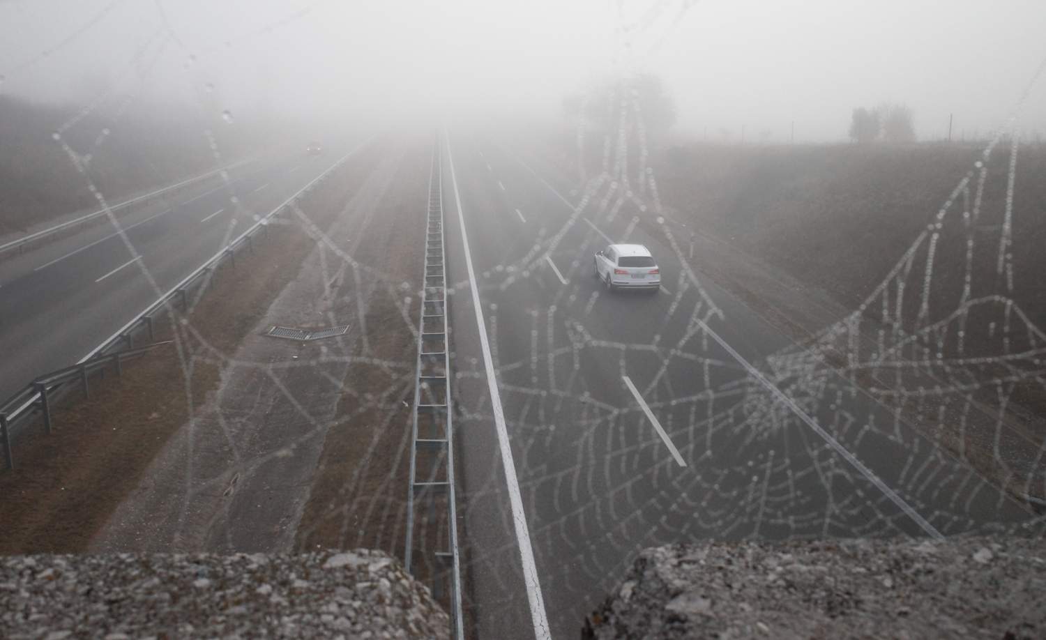 Primeras nieblas en Ponferrada (1)