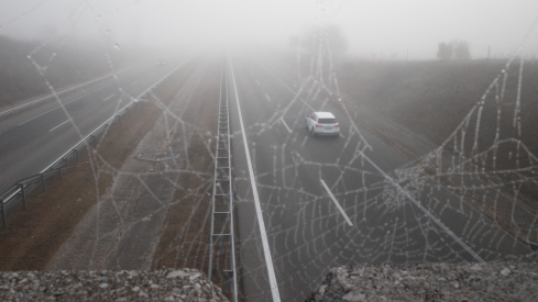 Primeras nieblas en Ponferrada (1)