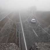 Primeras nieblas en Ponferrada (1)