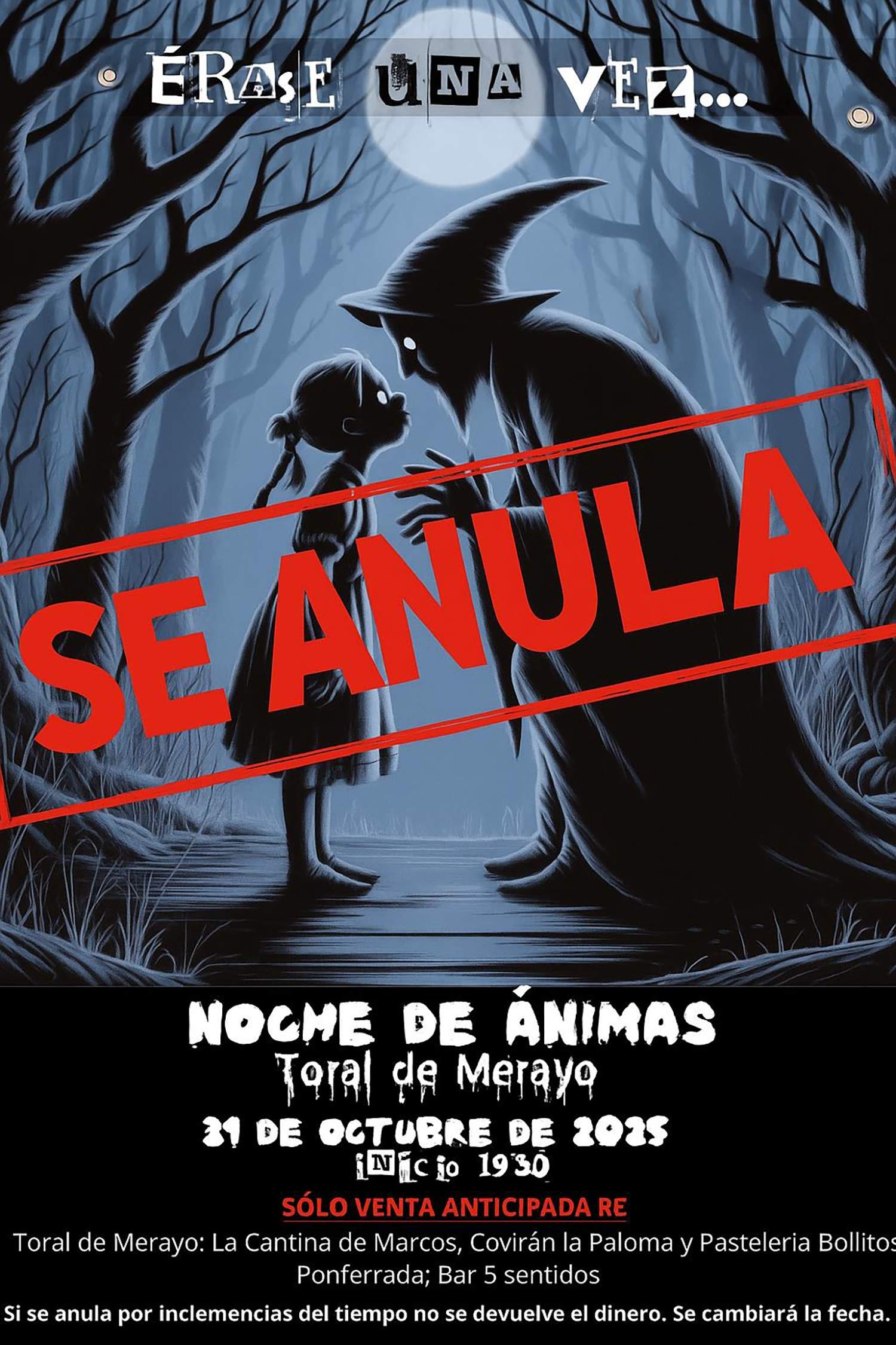 Anulada la Noche de las Ánimas de Toral de Merayo