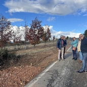 El PSOE de Ponferrada visitando las obras de La Llanada El PSOE de Ponferrada visitando las obras de La Llanada