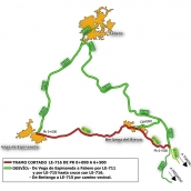 Corte de Carretera LE 716