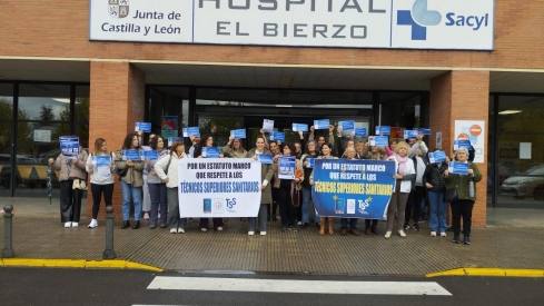 Los Técnicos Sanitarios del Bierzo en huelga por la reforma del Estatuto Marco 