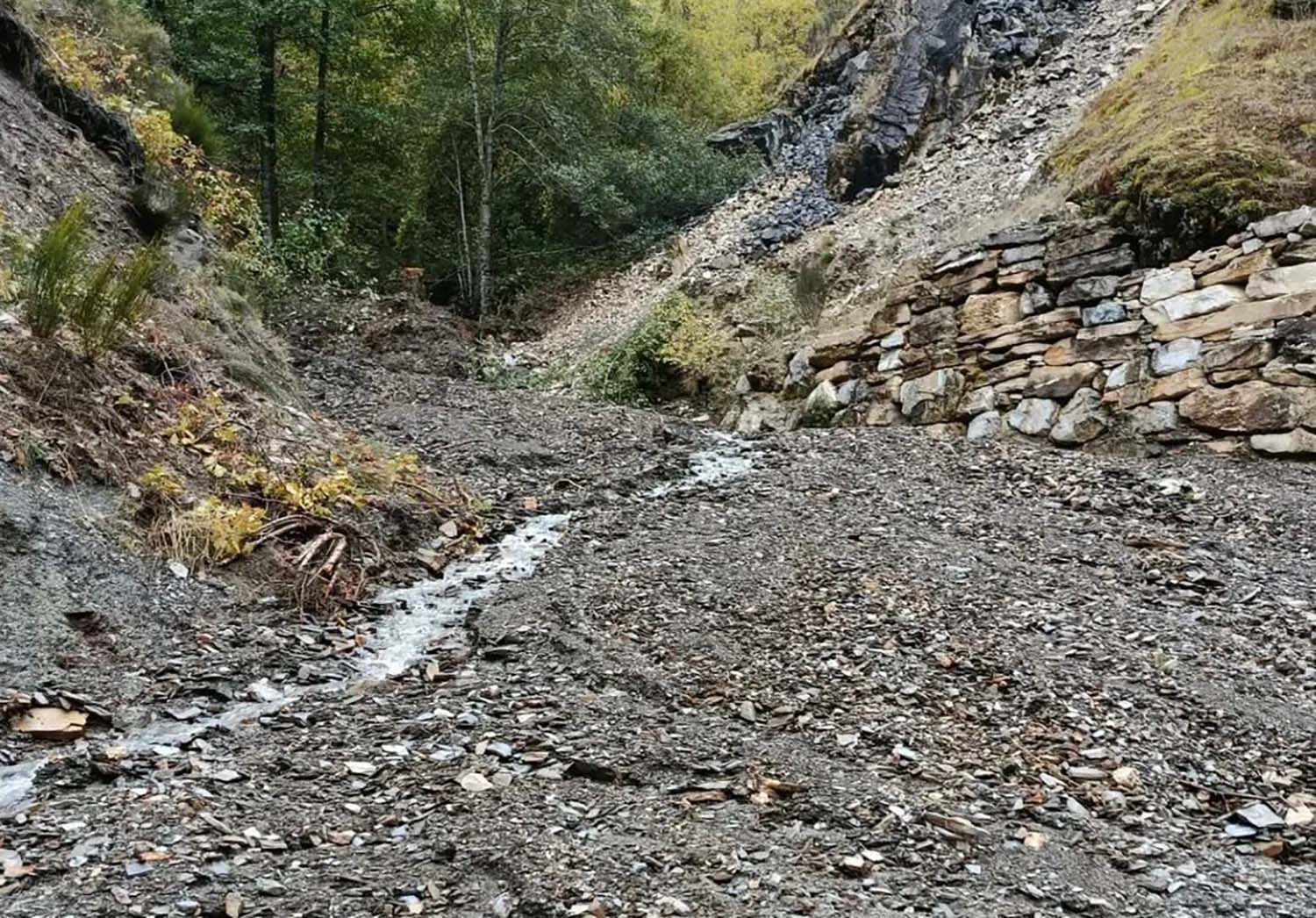 Despprendimiento en Peñalba de Santiago
