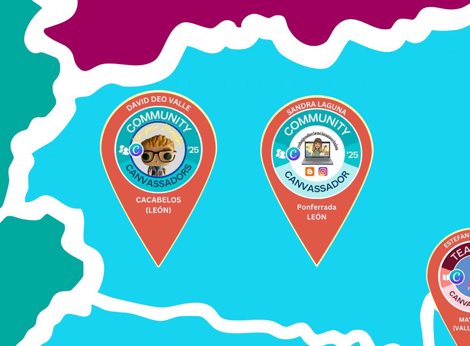 Dos profesores bercianos Canva Dos profesores bercianos Canva