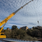 Retirada de la pasarela del río Sil (9)