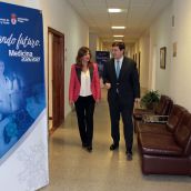  El presidente de la Junta de Castilla y León, Alfonso Fernández Mañueco, se reúne con la rectora de la Universidad de León, Nuria González | Peio García / ICAL