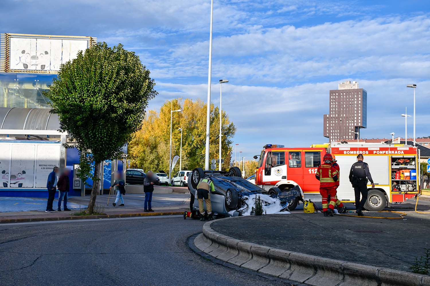 Accidente en Ponferrada Accidente en Ponferrada