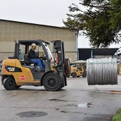 Trabajador en Roldán. Archivo