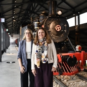 La directora del Instituto para la Transición Justa (ITJ), Judit Carreras (I), y la directora general de CIUDEN, Yasodhara López (D)