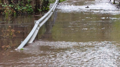 Desbordamiento del río Meruelo