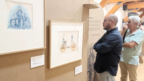 Exposición de La Recicladora Cultural en Almonacid de Zorita (Guadalajara)