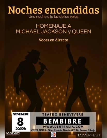 “Noches encendidas” un tributo a Michael Jackson y Queen