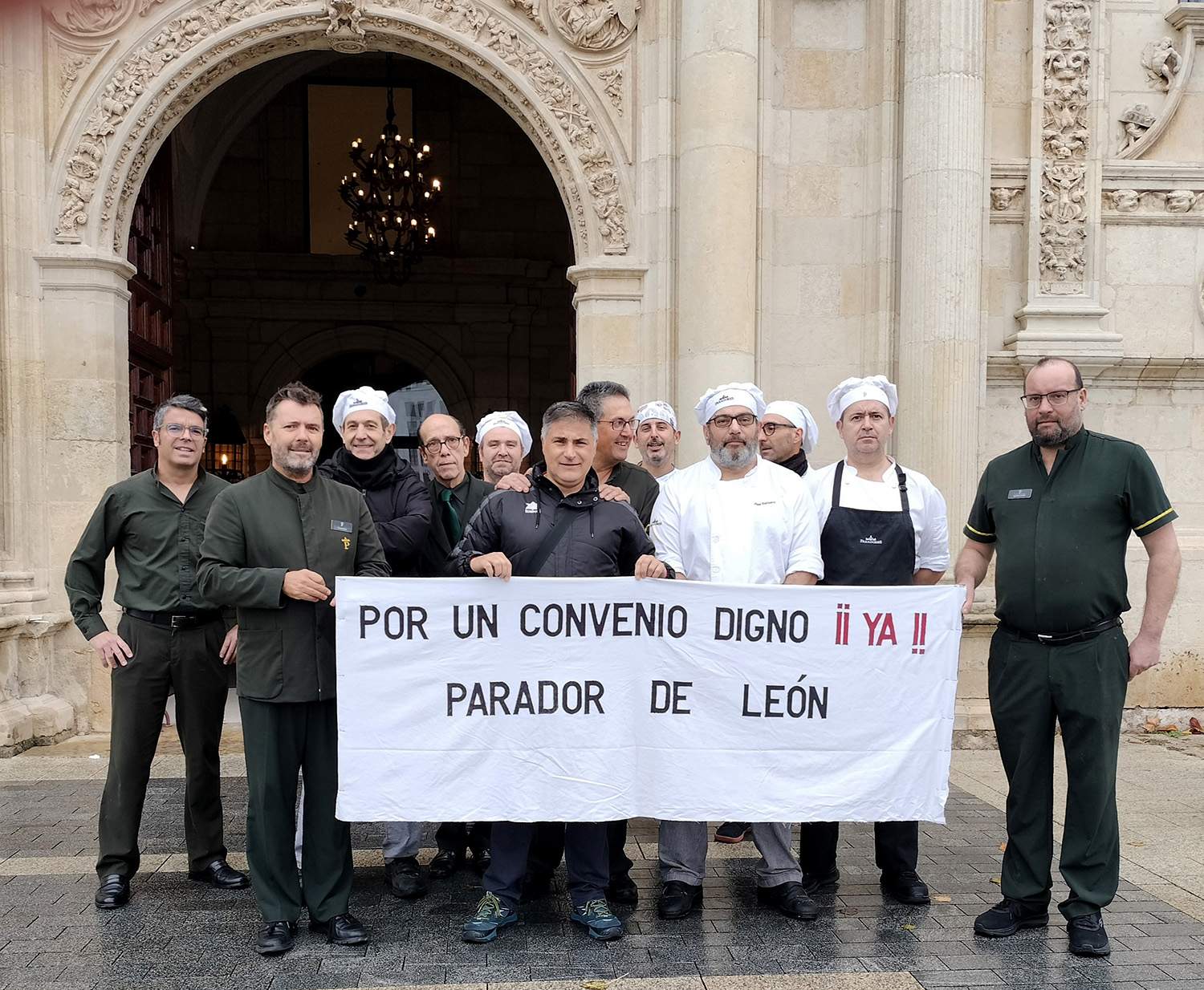 Plantilla del parador de León Plantilla del parador de León