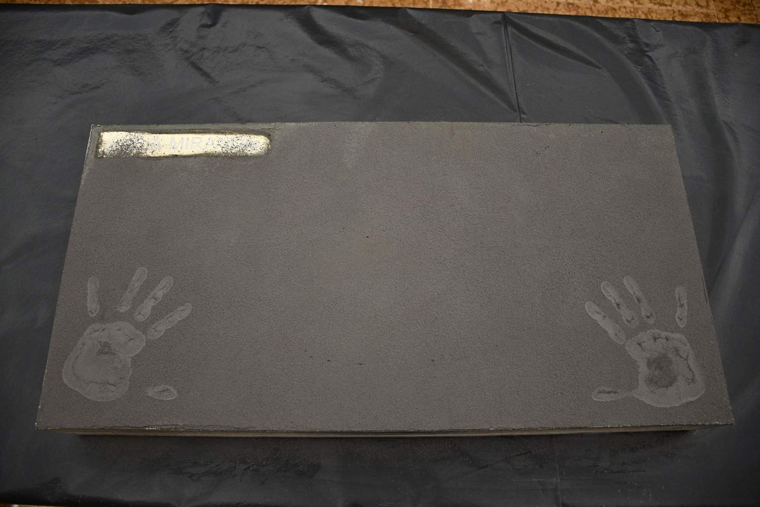 Estampación de huellas de la directora Lucía Miranda (4) Estampación de huellas de la directora Lucía Miranda (4)