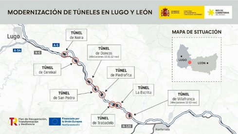 Obras en el puerto de Piedrafita