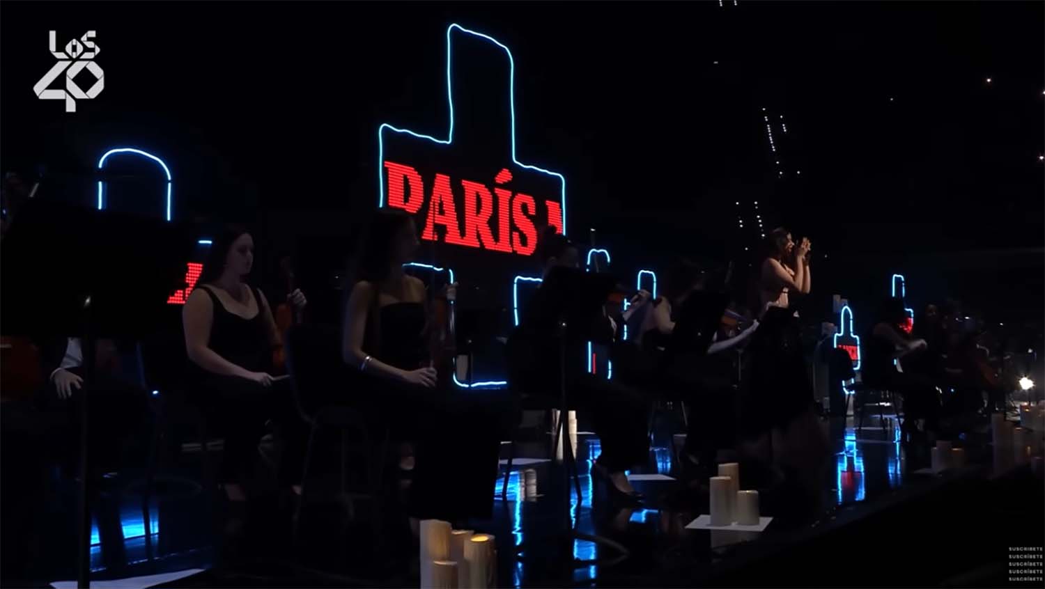 Músicos que acompañaron a Rosalía en la actuación de LOS40.