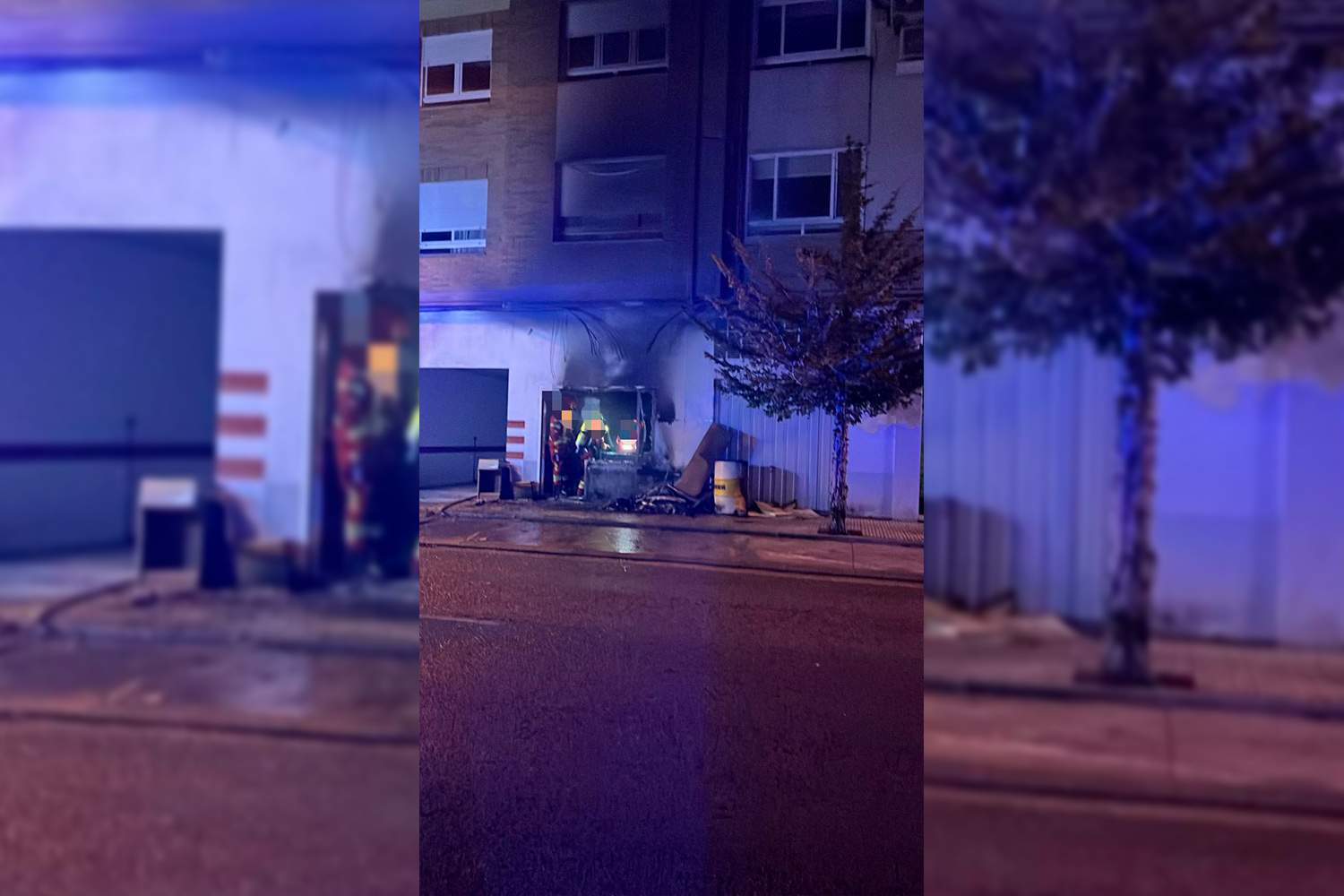 Incendio en un edificio de Fuentesnuevas