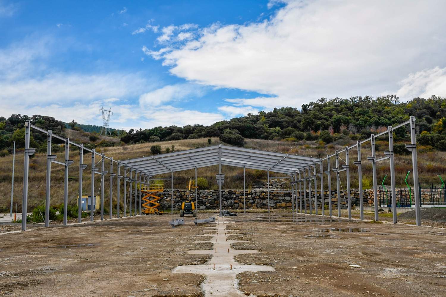 Construcción de la planta de reciclado de Bembibre 2