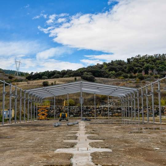 Construcción de la planta de reciclado de Bembibre Construcción de la planta de reciclado de Bembibre
