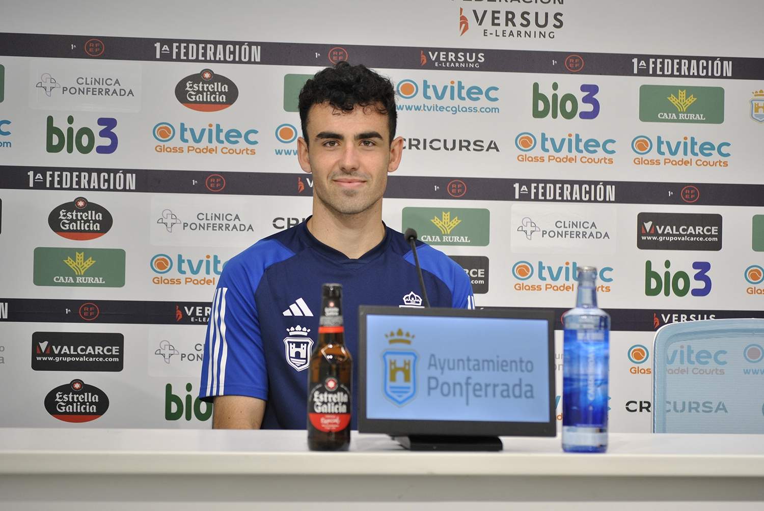 El jugador de la Ponferradina, Mario Jorrín