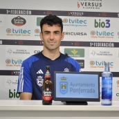 El jugador de la Ponferradina, Mario Jorrín