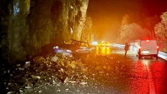 Derrumbe en la CL 631.