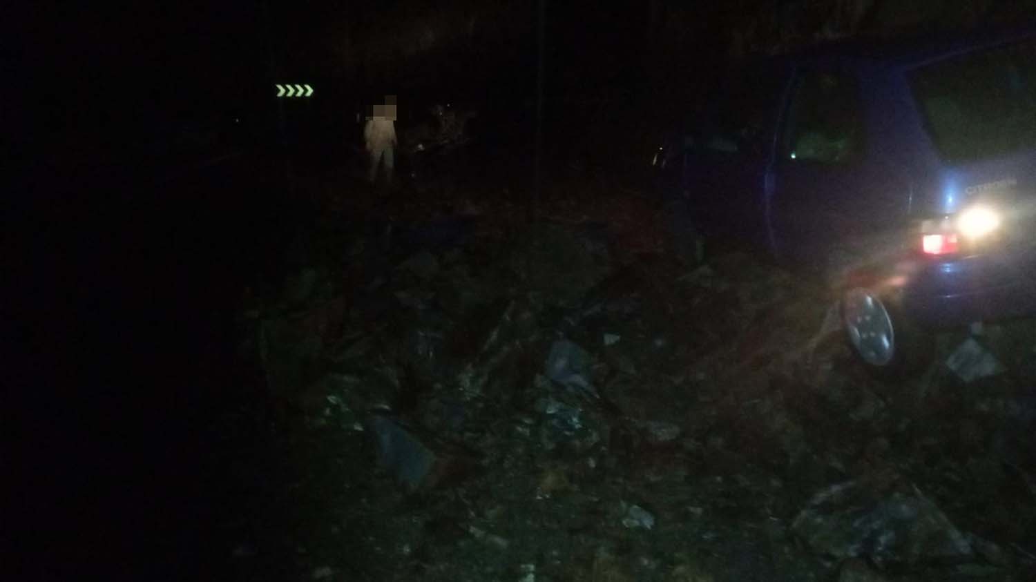 Derrumbe en la CL 631 . Derrumbe en la CL 631 .