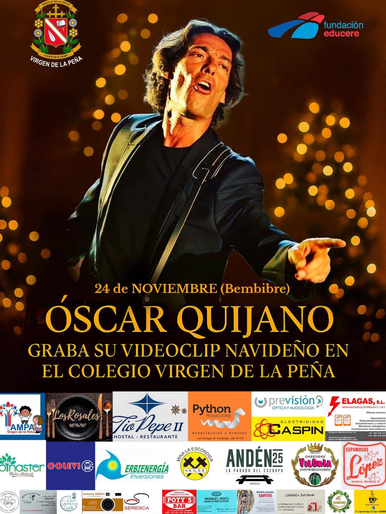 Óscar Quijano grabará en Bembibre 