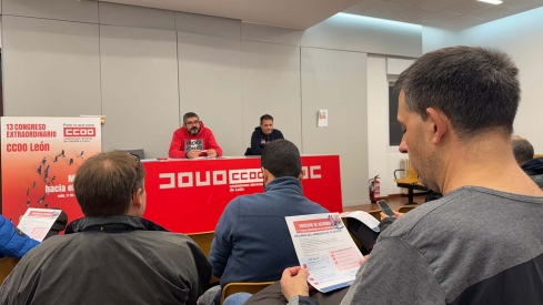 Asamblea CCOO por el convenio del metal en León