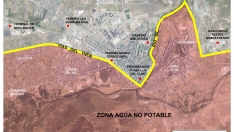 Zonas afectadas por el agua en Ponferrada