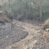 Derrumbe en Peñalba de Santiago 