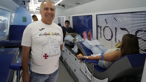 César Sánchez / ICAL. Isaac Álvarez, donante varón con más donaciones del Área de Salud El Bierzo