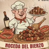 Noceda del Bierzo 'se pone' las botas con la tercera edición de 'Pinchos de matanza'