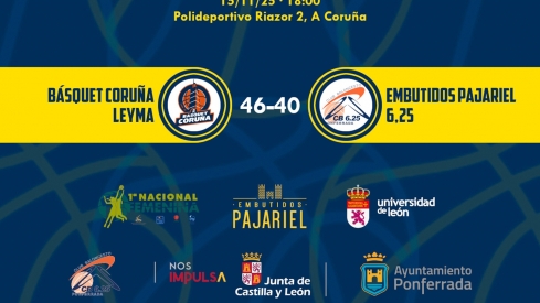 El Embutidos Pajariel 6,25 cae ante Basquet Coruña Leyma