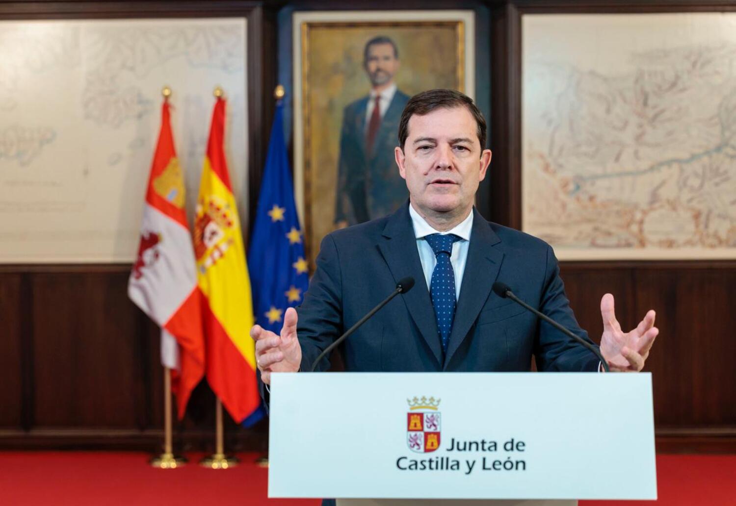 El presidente de la Junta de Castilla y León, Alfonso Fernández Mañueco El presidente de la Junta de Castilla y León, Alfonso Fernández Mañueco