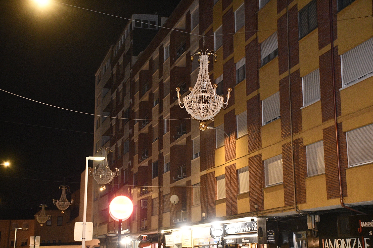Lámpara navideñas de Ponferrada