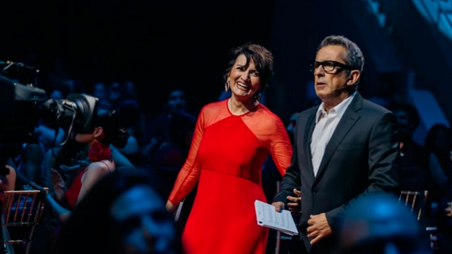 Silvia Abril y Andreu Buenafuente una pareja acostumbrada a presentar eventos juntos (Instagram)