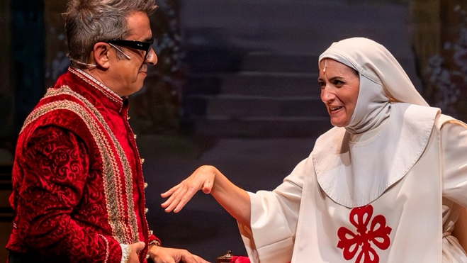 Silvia Abril y Andreu Buenafuente actuando juntos en una obra de teatro (Instagram)