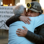 Familiares de los mineros fallecidos en Pozo Emilio
