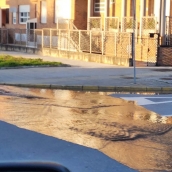 Reventon de tubería en Fuentesnuevas. Fuente: PSOE de Ponferrada 
