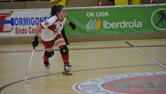 La jugadora del Bembibre Hockey Joana Xicota