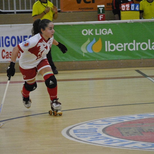 La jugadora del Bembibre Hockey Joana Xicota La jugadora del Bembibre Hockey Joana Xicota
