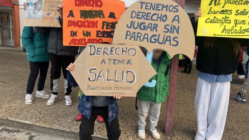 Tres décadas esperando un pabellón: el AMPA de Columbrianos reclama condiciones dignas para el alumnado