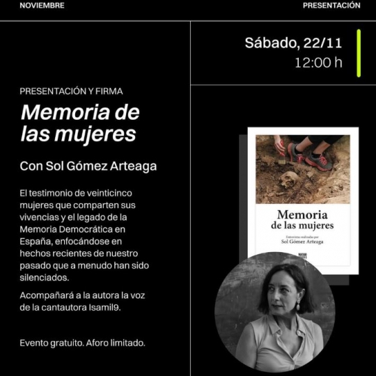 Presentación del libro Memoria de las mujeres Presentación del libro Memoria de las mujeres