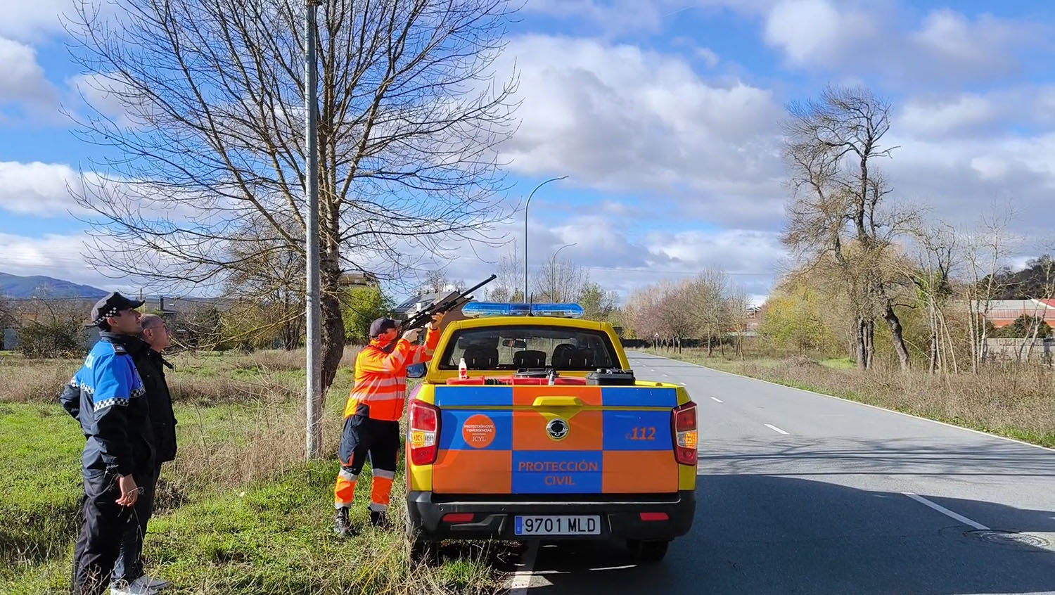 Bembibre compra una carabina de precisión para controlar los nidos de avispa asiática Bembibre compra una carabina de precisión para controlar los nidos de avispa asiática