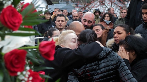 Peio García ICAL. Salida del funeral por el minero fallecido en el accidente de Cangas del Narcea (5)