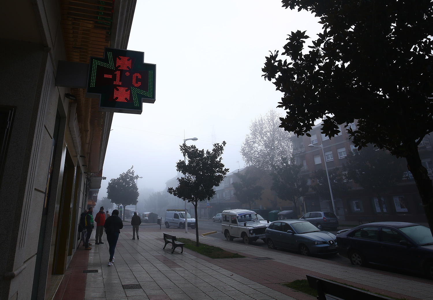César Sánchez ICAL. Niebla, frío y helada en Ponferrada César Sánchez ICAL. Niebla, frío y helada en Ponferrada